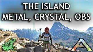 The Island Metal Locations and Crystal and Obsidian - Ark Survival Evolved