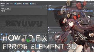 How to fix Black object on Element 3D - Tutorial
