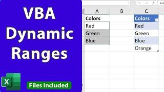 Automatically Updating Range References in VBA - VBA Quickie 12