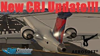 Aerosoft CRJ Update!!!! A look into the future [Beta build] #msfs2020 #msfs #crj900 [Real CRJ Pilot]