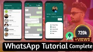 Android  Developmet Tutorial for Begineer - Complete WhatsApp Chatting App - Chatting app - Hindi