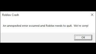 (ACTUAL FIX!) Unexpected error occurred and Roblox needs to quit.