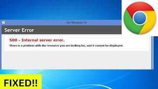 How To Fix "http error 500" Google Chrome in Android Phone to