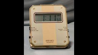 Seiko Quartz Travel Pocket Alarm Clock QEK203F 1980s Set Up Instructions