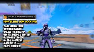 CONFIG ULTRA LOW 144P MAX FPS LOW END DEVICE | CODM CONFIG SEASON 7 UPDATE