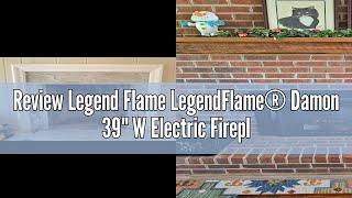 Review Legend Flame LegendFlame® Damon 39" W Electric Fireplace Insert with Glass Door and Mesh Scre