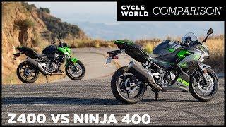 2019 Kawasaki Ninja 400 Vs. Z400 | Standard Vs. Sportbike Comparison