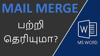 Mail Merge in Word in Tamil