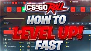 HOW-TO LEVEL UP FAST AND EASY ON CSGOROLL   (2023 UPDATED)