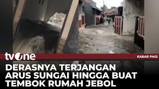 Tidak Kuat Menahan Debit Air Tembok Rumah Warga di Depok Jebol | Kabar Pagi tvOne