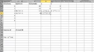 Extended Euclidean Algorithm