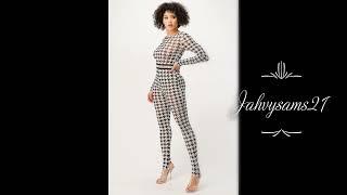 Sheer Black White Jumpsuit-Outfits-Jahvysams21