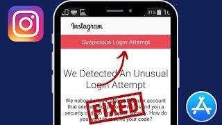 How To Fix Instagram Suspicious Login Attempt | We Detected An Unusual Login Attempt Instagram Fix