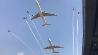 IMPRESSIVE - South African Airways fly past at Loftus stadium #SAInauguration19