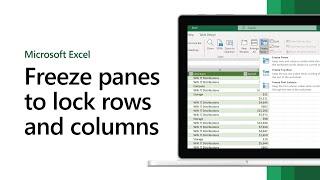 How to freeze panes to lock rows and columns in Microsoft Excel