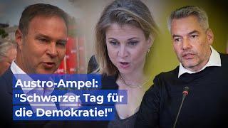 Austro-Ampel: "Schwarzer Tag für die Demokratie!"