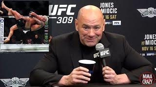 Dana White reacts to Charles Oliveira WIN over Michael Chandler at UFC 309