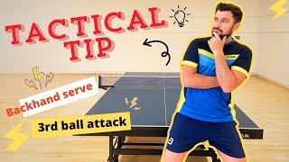 Learn to use Backhand Tactical Serve | Beginner to Advance level | Table Tennis / Ping Pong Tutorial