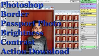 Photoshop Actions | free Download | Passport size photo action |