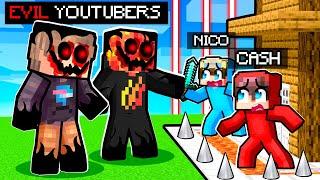 EVIL YOUTUBERS v.s. Security House (Minecraft)