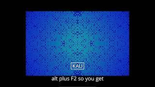 How to fix black screen issue kali linux