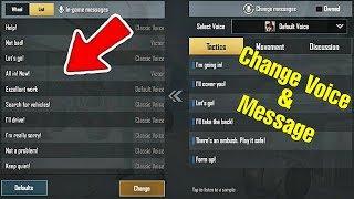 Bgmi me voice change kaise kare I how to change voice in bgmi