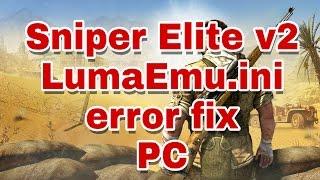 LumaEmu.ini is missing Error Fix Pc