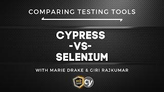 Comparing Testing Tools  Cypress  -vs-  Selenium Webinar | ng-conf & Cypress.io | #ngconf