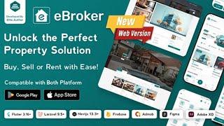 eBroker - Real Estate Property Buy-Rent-Sell Flutter app || #eBrokerapp #installation  #sourcecode