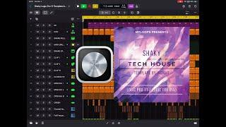 Shaky - Tech House Template By Insight (For Logic Pro 11 & iPad) - iPad Teaser