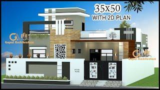 35x50 House Plans East Facing| 35x50 Ghar Ka Naksha| 1750 Sq Ft house Plans Gopal Architecture 2.0