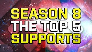 TOP 5 SUPPORTS FOR SEASON 8! - Smite