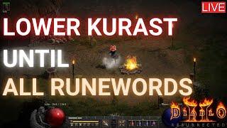 Redemption of an LKholic! D2R - Lower Kurast until all runewords, day 9.