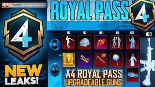 A4 ROYAL PASS LEAKS // 1 TO 100 RP REWARDS // PUBG MOBILE A4 ROYAL PASS LEAKS AND UPDATES