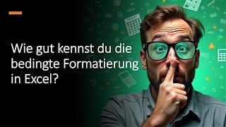 Bedingte Formatierung in Excel - Überlappende Zeiten erkennen! 