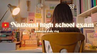 20 DAYS REVISING FOR THE NATIONAL HIGH SCHOOL EXAM IN VIETNAM ( ´ ∀ `)ノ～  study vlog  jawonee