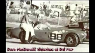 1963 Del Mar Raceway April 27 1963 - Dave MacDonald winner in Shelby Cobra Roadster