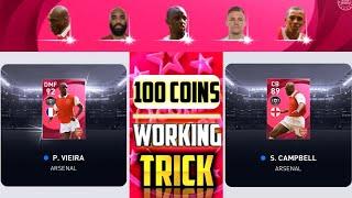 100% Working Iconic Moment VIEIRA & CAMPBELL Trick In Pes 2021 Mobile || Arsenal Iconic Trick