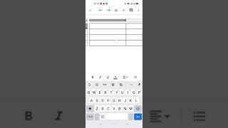 how to Insert table and merge cells in google docs in mobile