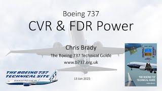 737 CVR FDR Power