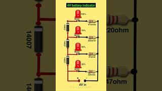 Lithium battery indicator | 4V battery indicator