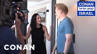 Behind The Scenes Of Gal Gadot's #ConanIsrael Cameo | CONAN on TBS