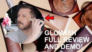 HUDA GLOWISH MULTIDEW SKIN TINT & SOFT RADIANCE BRONZING POWDER! REVIEW/DEMO!