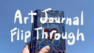 Art Journal Flip Through - Sketchbook Tour 2024