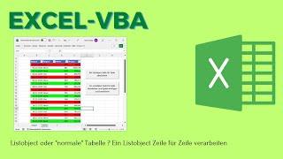 313: Ein Listobject oder eine "normale" Tabelle verwenden? Listobject Zeile für Zeile verarbeiten