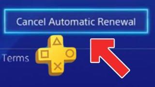 PS4 How to *TURN OFF* Automatic Renewal Subscription (Playstation Plus) NEW!