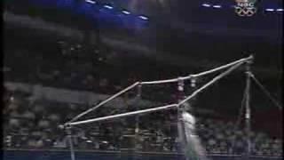 Elise Ray - 2000 Olympics Team Finals - Uneven Bars