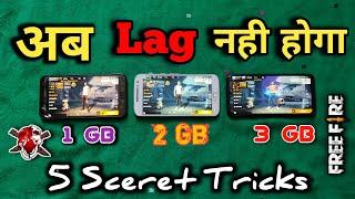 5 Secret Trick For Lag Fix 1Gb , 2Gb , 3Gb Ram Moblie Free Fire [Hindi] || Lag & Ping Problem Solve
