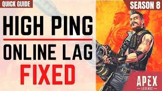 Apex Legends High Ping Fix | Online lag Fix| Apex Legends Season 8| Servers Down |Get Low Ping