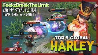 Unkillable The Royal Magister! FeekzBreakTheLimit Top 5 Global Harley ~ Mobile Legends